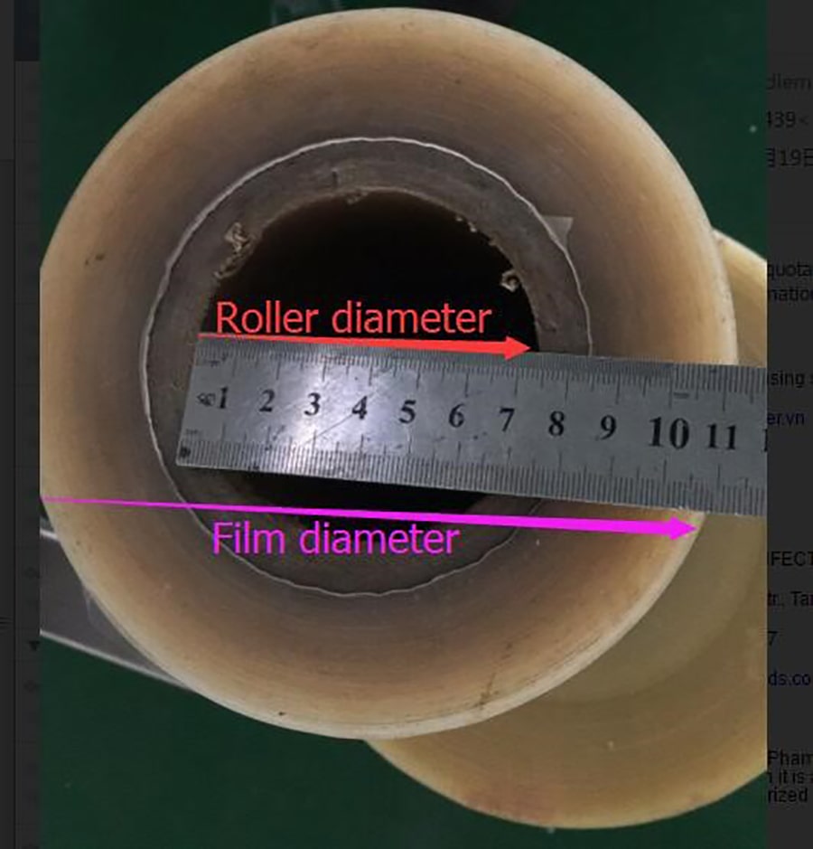 The Roller Diameter and Total Film Diameter