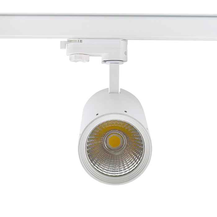 White Track Light 3/4 Wires Rail Spotlight