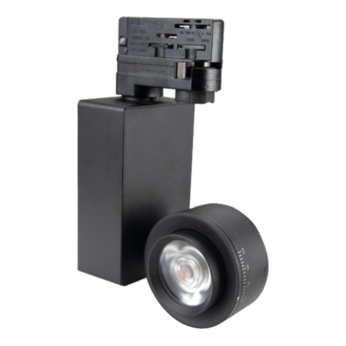 Black track light fixtures Professional bedroom track lighting