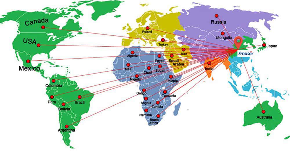 Worldwide Sales Network of FMUSER