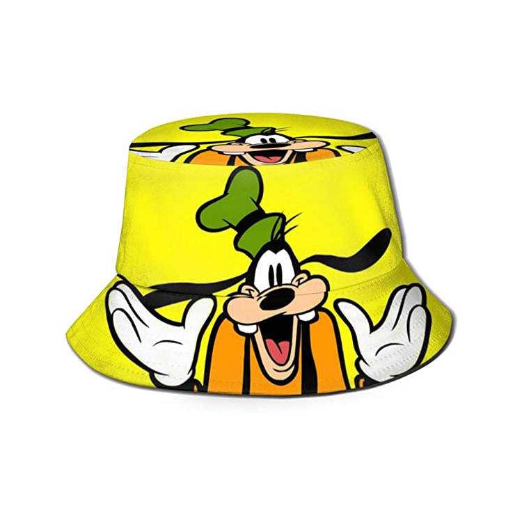 Mic-Key and Min-nie Cartoon Bucket Hat for Summer Beach Travel Sports Unisex Sun Fisherman Cap Men Women Kids Gifts