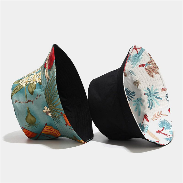 Unisex Prints Bucket Hat for Women Men Girls, Sun Uv Protection Print Hats Summer for Beach Outdoor Travel Fishing