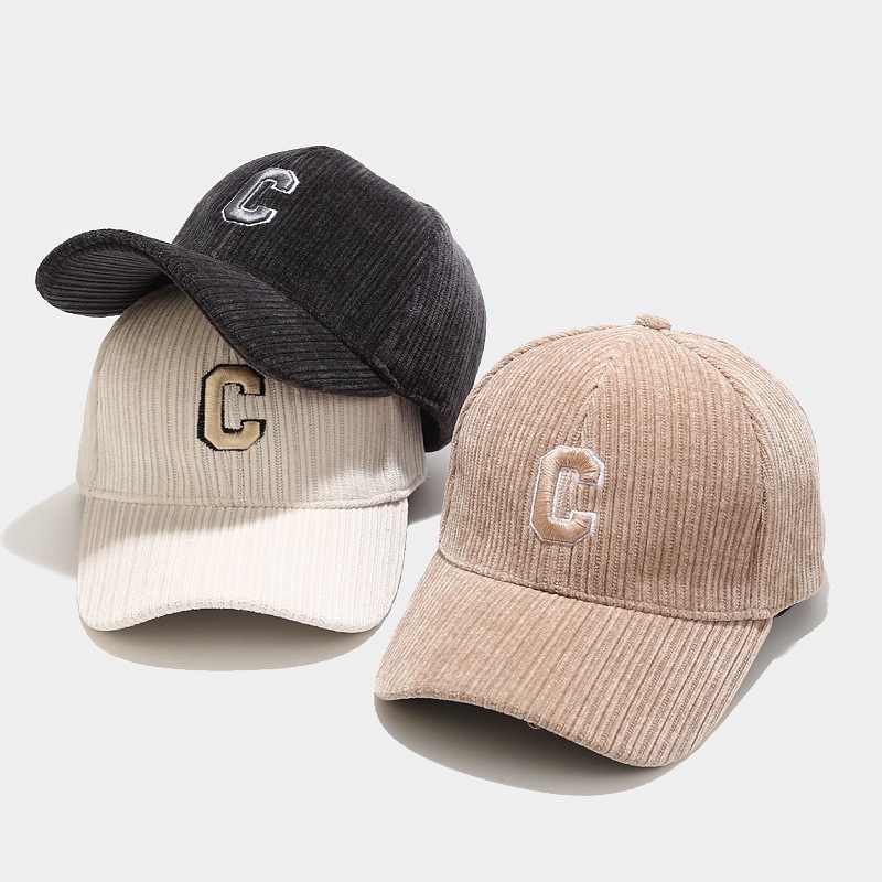 Solid Corduroy 100% Cotton Vintage Unisex Baseball Adjustable Polo Trucker Cap Hat Headwear