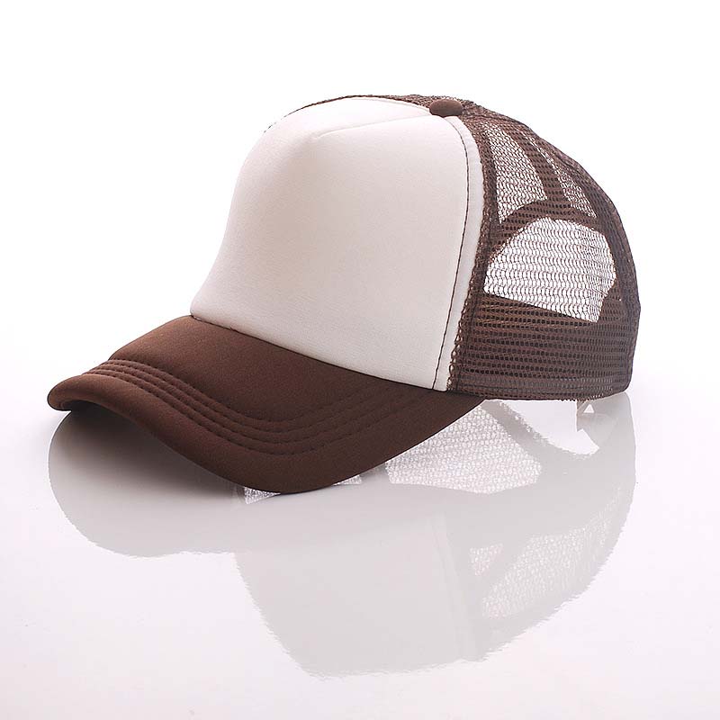 Free Sample Wholesale Custom Logo OEM 5 Panel Bulk Blank Trucker Mesh Cap Hat Without Logo