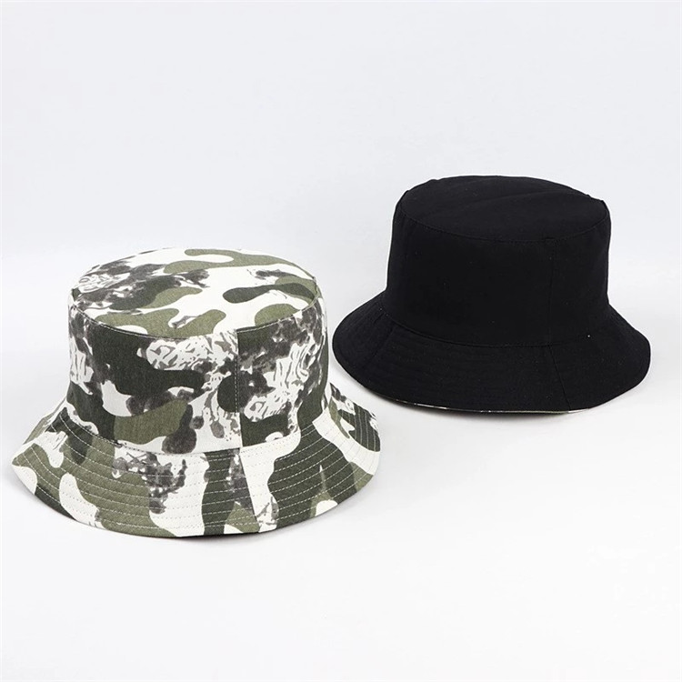 Bucket hat Printing панамы Retro camouflage basin hat fisherman hat men women double-sided wear foldable fashion casual