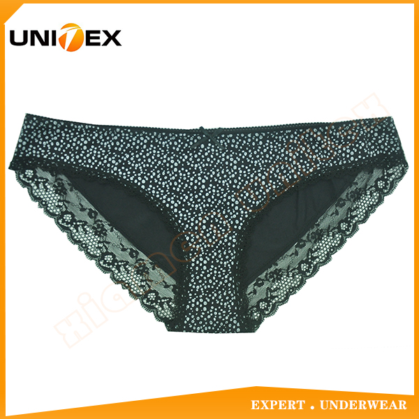 Women Cotton Spandex Fabric Sexy Ladies Panty Women Briefs Underwear Lady's Underpants Lace Decoration
