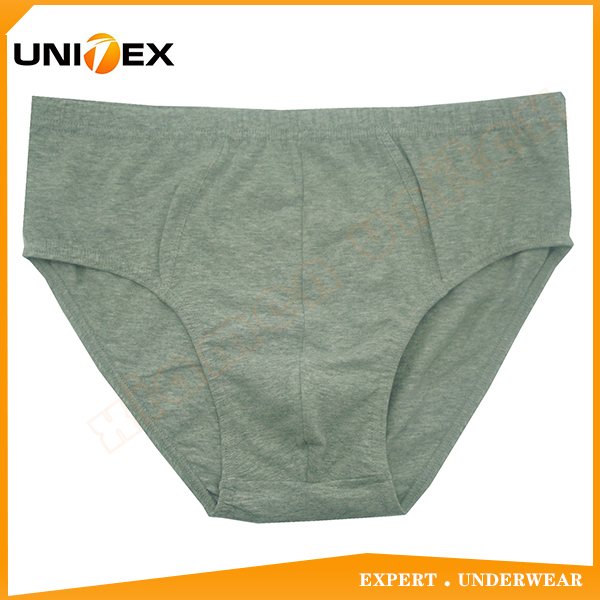Customized Soft Solid Color Fabric Men's Briefs Underwear Made in China Classic Briefs Tunnel Elastic