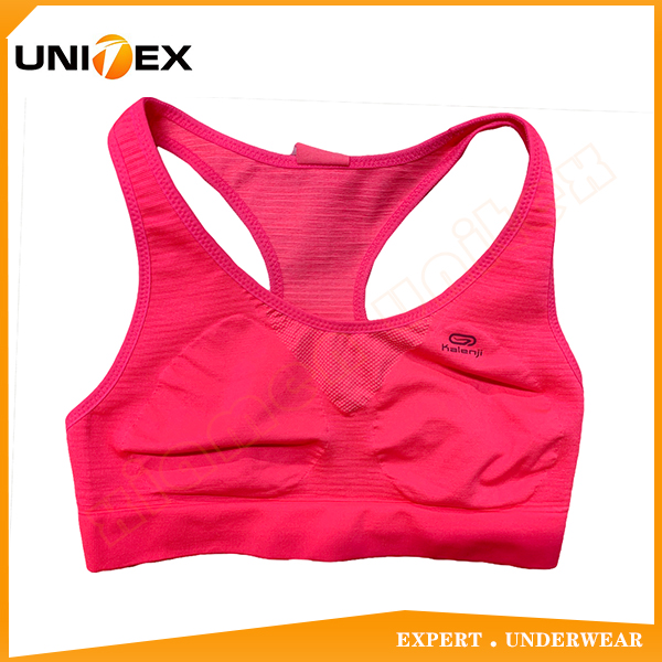 Seamless Factory Manuture Fashion Classic Stylish Nylon Spandex Fabric Womens Ladies Sport Bra Underwear
