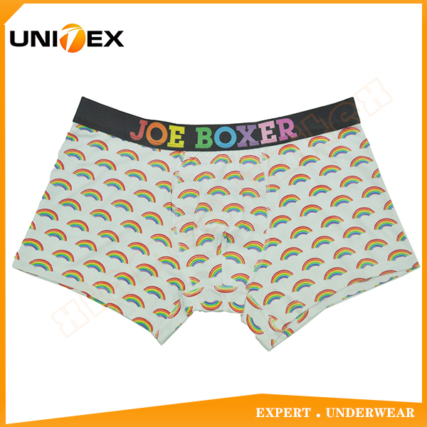 Customized Cotton Underwear Central Printed Logo Elastic JOE BOXER Reactive Printing Men's Short Boxer