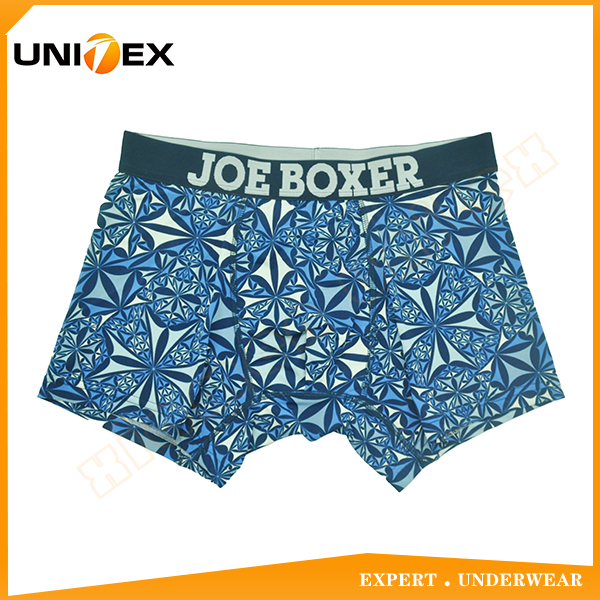 Customized Mens Underwear Central Jacquard JOE BOXER Elastic Reactive Acid Printing Mens Printed Boxer Briefs