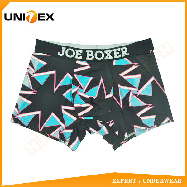 Customized Mens Underwear Central Jaquard JOE BOXER Elastic Comfortable Men's Underwear Nylon Elastane